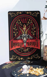 Unholy Spirit Tin Sign-Drop Dead Gorgeous-Tragic Beautiful