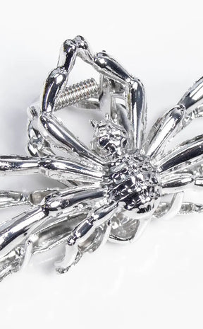 Untangled Web Spider Hair Claw Clip-Gothic Jewellery-Tragic Beautiful