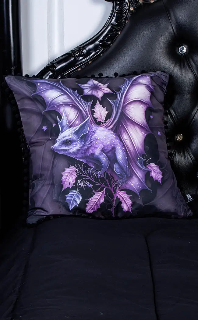 Violet Night Bat Cushion Cover-Drop Dead Gorgeous-Tragic Beautiful
