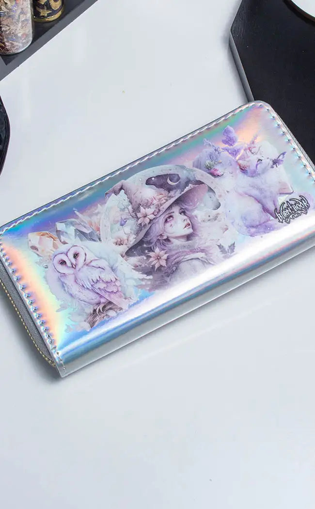 White Witch Silver Holo Wallet-Burn Book Inc-Tragic Beautiful