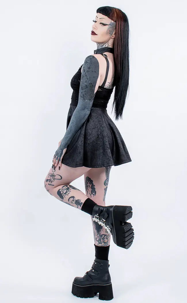 Wicked Weave Harness Dress | Black-Punk Rave-Tragic Beautiful