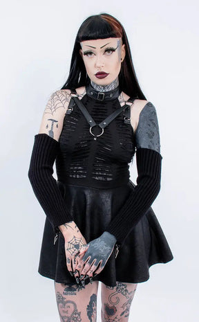 Wicked Weave Harness Dress | Black