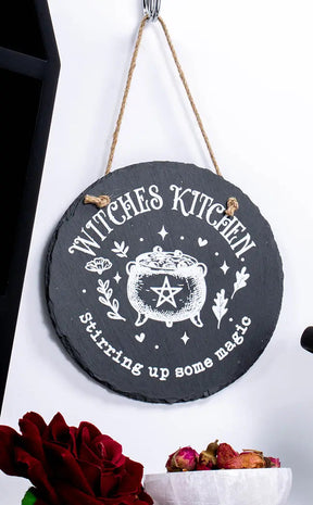 Witches Kitchen Hanging Wall Plaque-Homewares-Tragic Beautiful