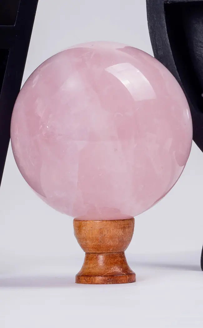 XL Rose Quartz Sphere 1KG-Crystals-Tragic Beautiful