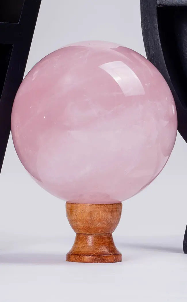 XL Rose Quartz Sphere 1KG-Crystals-Tragic Beautiful