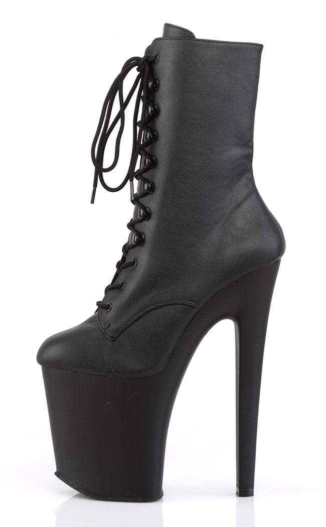 XTREME-1020 Black Matte Ankle Boots-Pleaser-Tragic Beautiful