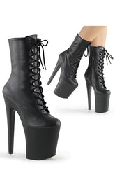 XTREME-1020 Black Matte Ankle Boots-Pleaser-Tragic Beautiful