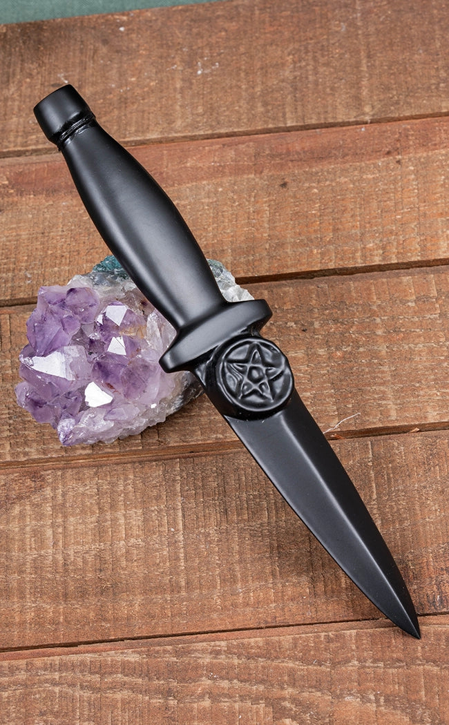 Aluminium Athame | Black Pentacle