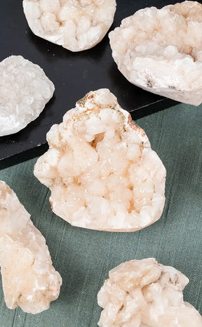 Apophyllite with Stillbite Clusters