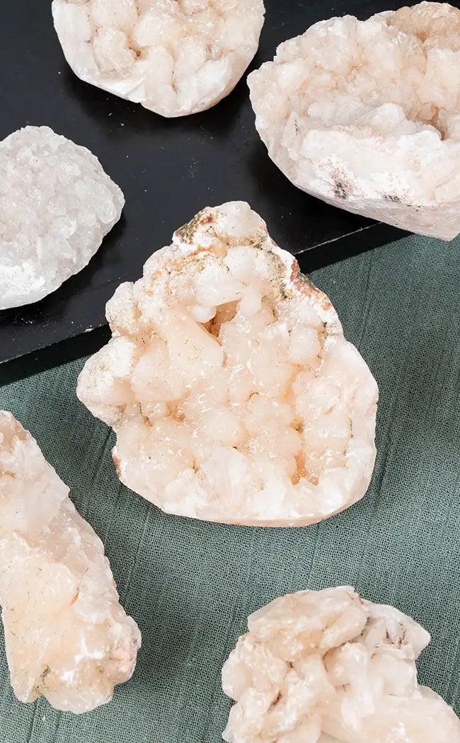 Apophyllite with Stillbite Clusters