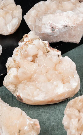 Apophyllite with Stillbite Clusters