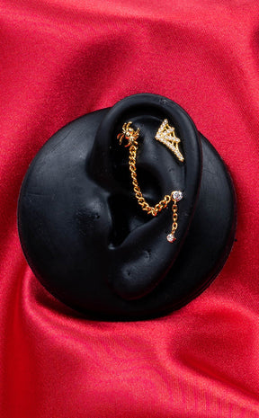 Arachne Ear Stack-Impaler Body Jewellery-Tragic Beautiful