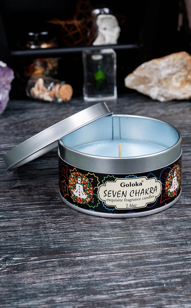 Aromatherapy Travel Tin Candle | 7 Chakras