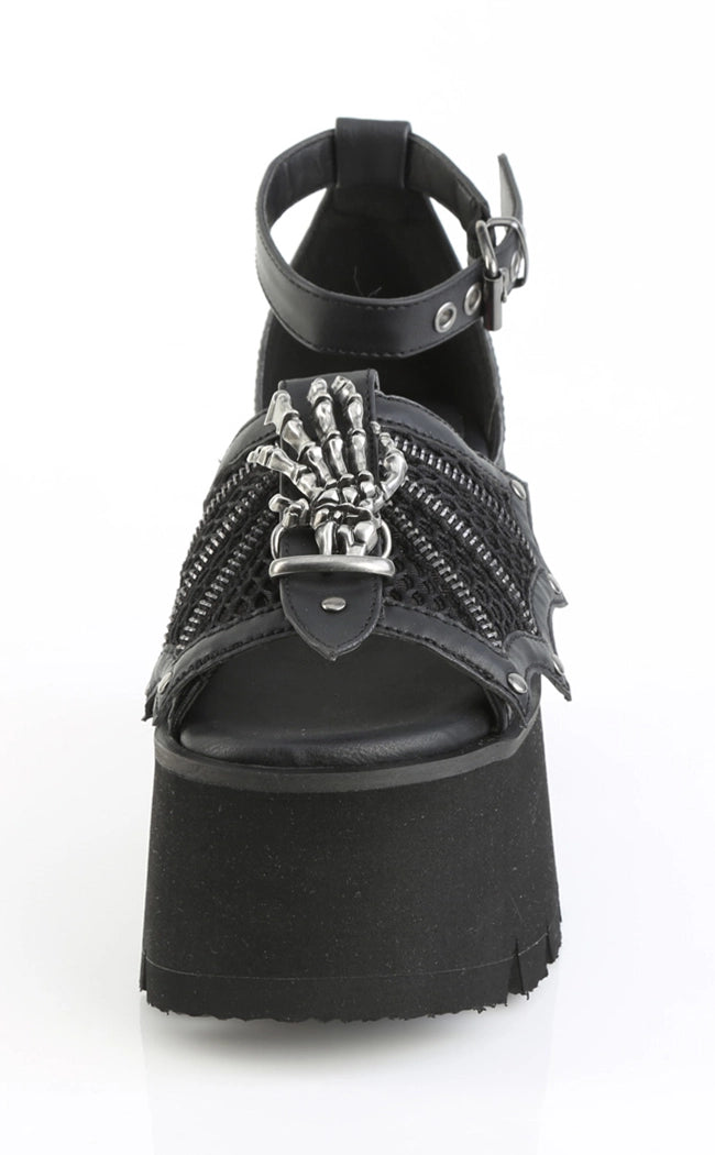 ASHES-11 Black Matte Platform Sandal