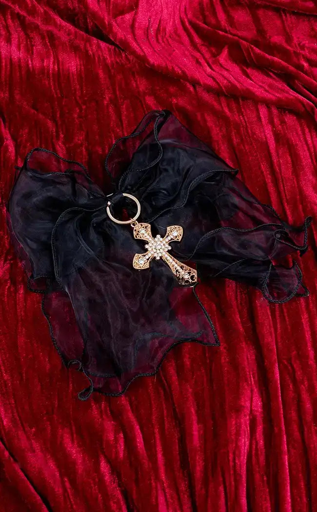 Be Extra Lace Bow Hairclip | Gold