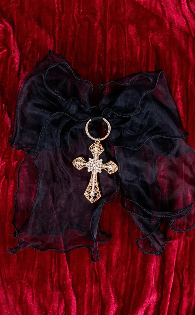 Be Extra Lace Bow Hairclip | Gold