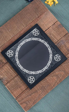 Black Tourmaline Scrying Mirror