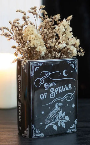 Book of Spells Book Shaped Vase