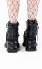 Demonia BOXER-13 Black Platform Sneakers | Goth Unisex Shoes Australia