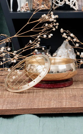 Brass Charcoal Resin Burner