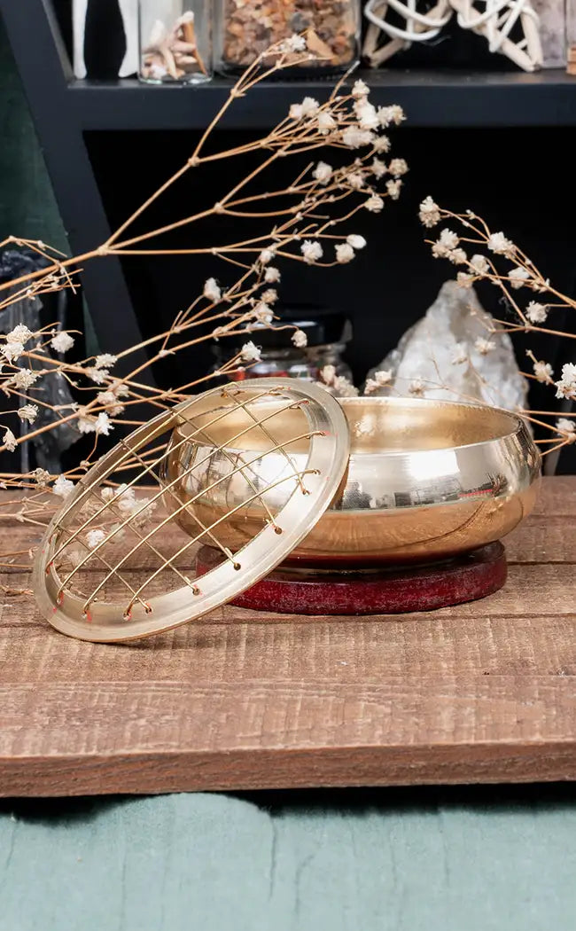 Brass Charcoal Resin Burner