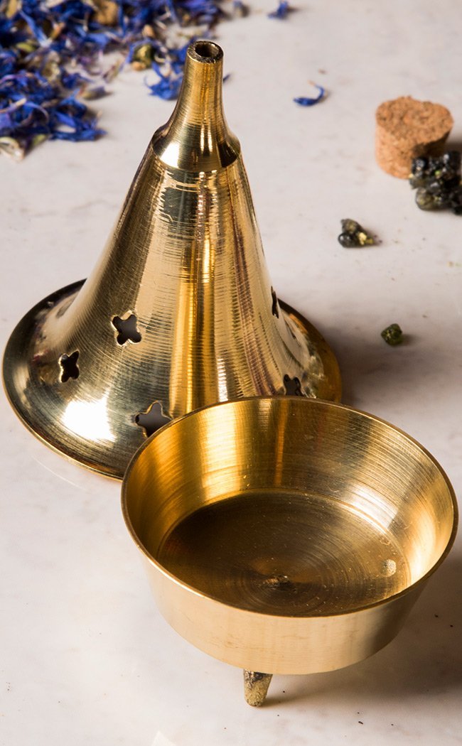Brass Incense Burner Set of 4-Incense-Tragic Beautiful