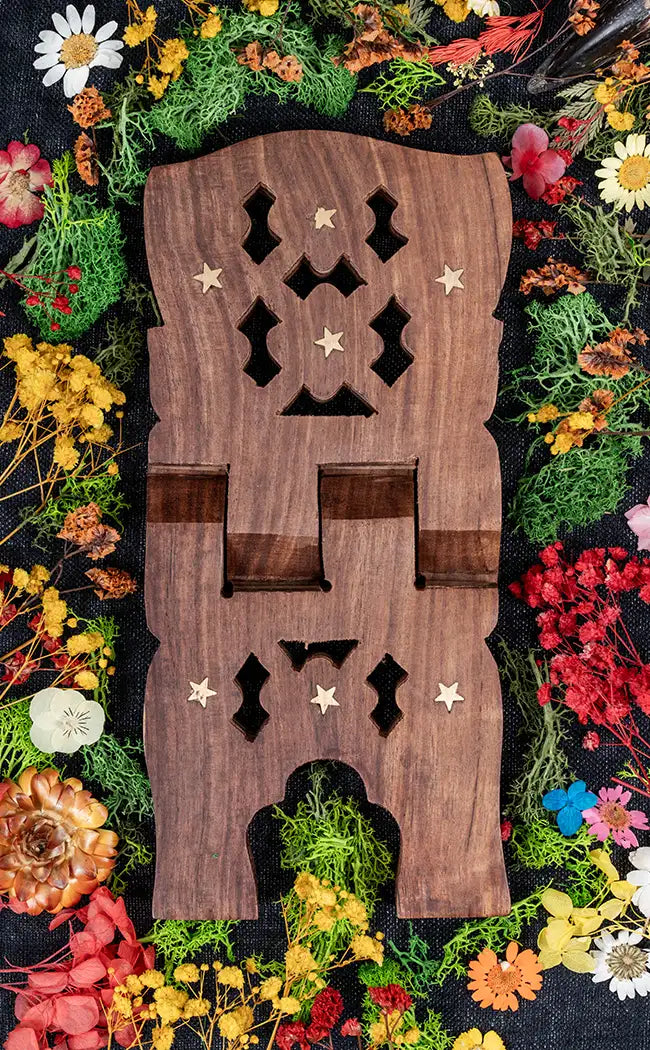 Celestial Wooden Book Stand