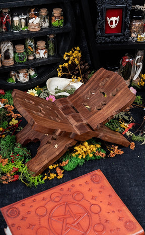 Celestial Wooden Book Stand