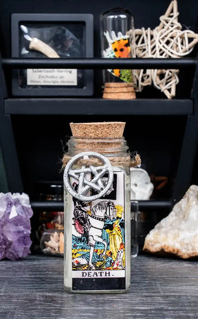 Crystal and Herb Tarot Candle | Death