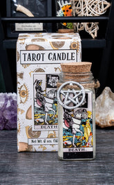 Crystal and Herb Tarot Candle | Death