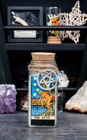 Crystal and Herb Tarot Candle | The Star
