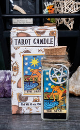 Crystal and Herb Tarot Candle | The Star