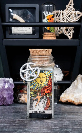 Crystal and Herb Tarot Candle | The Sun