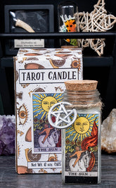 Crystal and Herb Tarot Candle | The Sun