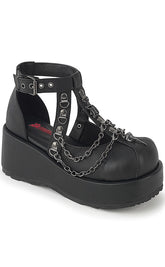 CUBBY-28 Platform Cage Chained Shoes