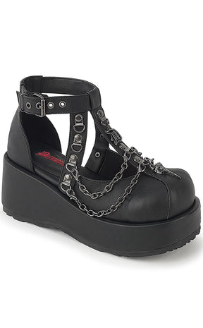 CUBBY-28 Platform Cage Chained Shoes