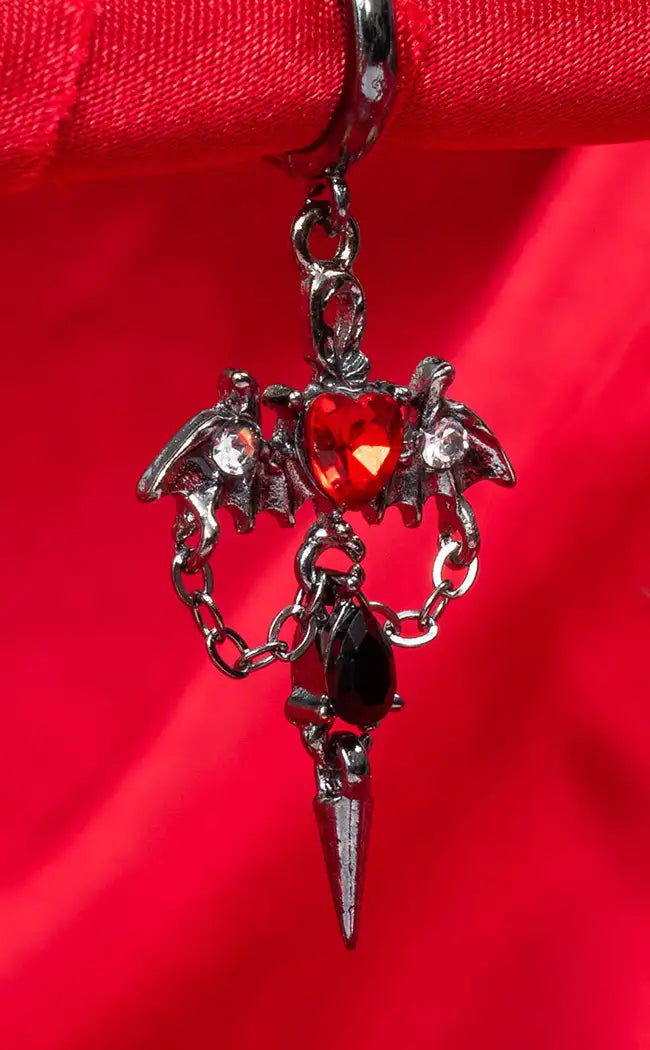 Devilish Dangle Hoop Earrings | Pair