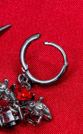 Devilish Dangle Hoop Earrings | Pair