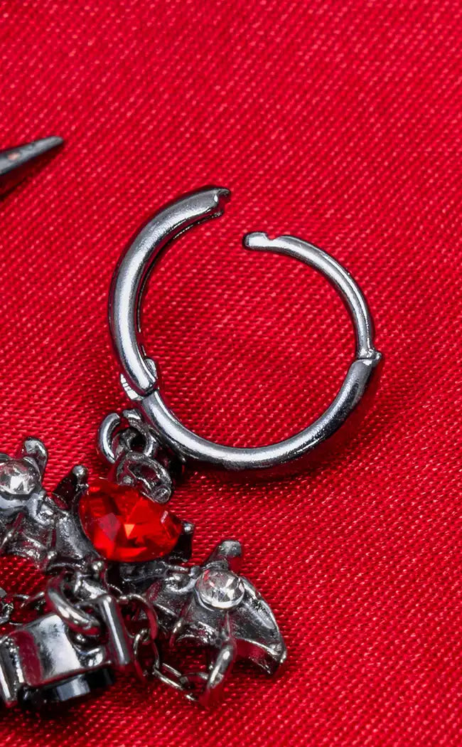 Devilish Dangle Hoop Earrings | Pair