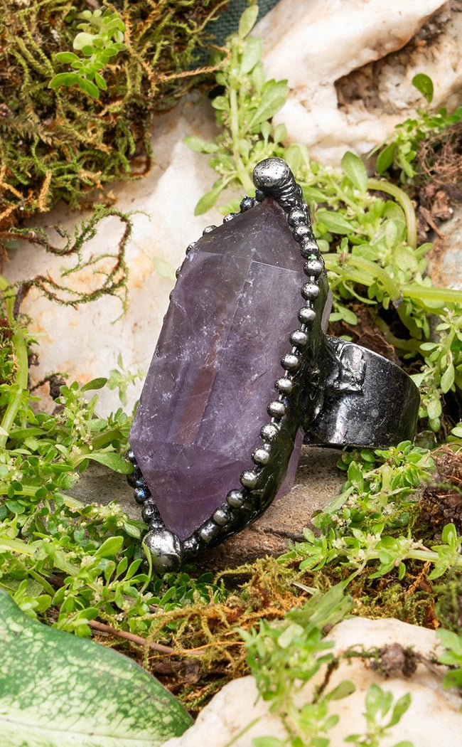Divinity Amethyst Ring | Witchy Crystal Jewellery & Accessories