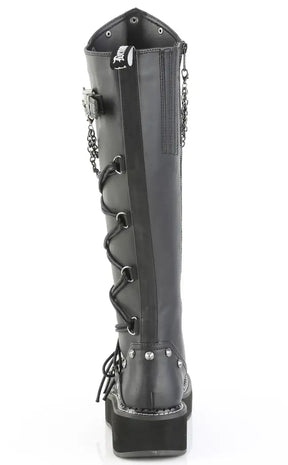 EMILY-221 Chained Knee High Platform Boots