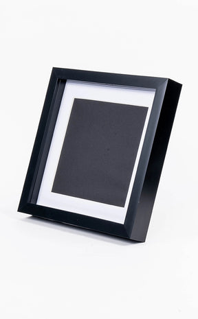 Empty Black Shadow Box Display Frame