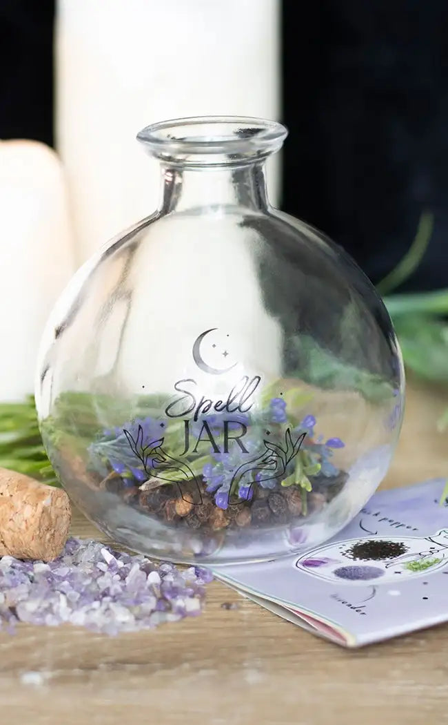 Extra Large Glass Spell Jar with Recipe