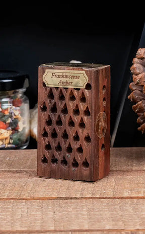 Frankincense in Cutwork Rosewood Perfume Box