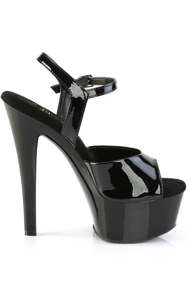 GLEAM-609 White Patent Platform Heels-Pleaser-Tragic Beautiful