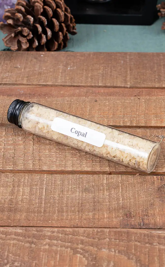 Golden Copal Resin in Glass Jar