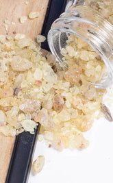 Golden Copal Resin in Glass Jar-Witch Herbs-Tragic Beautiful