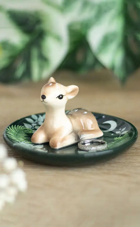 Green Fawn Trinket Dish