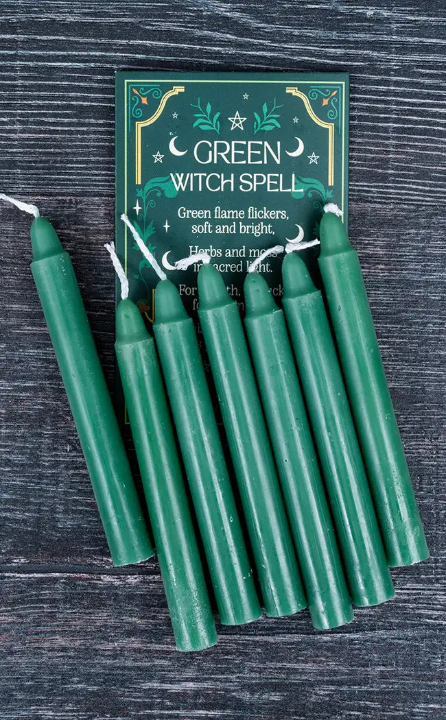 Green Witch Chime Spell Candles