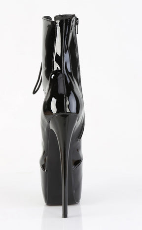 JUBILANT-1014 Black Patent Mid Calf Boots (AU Stock)